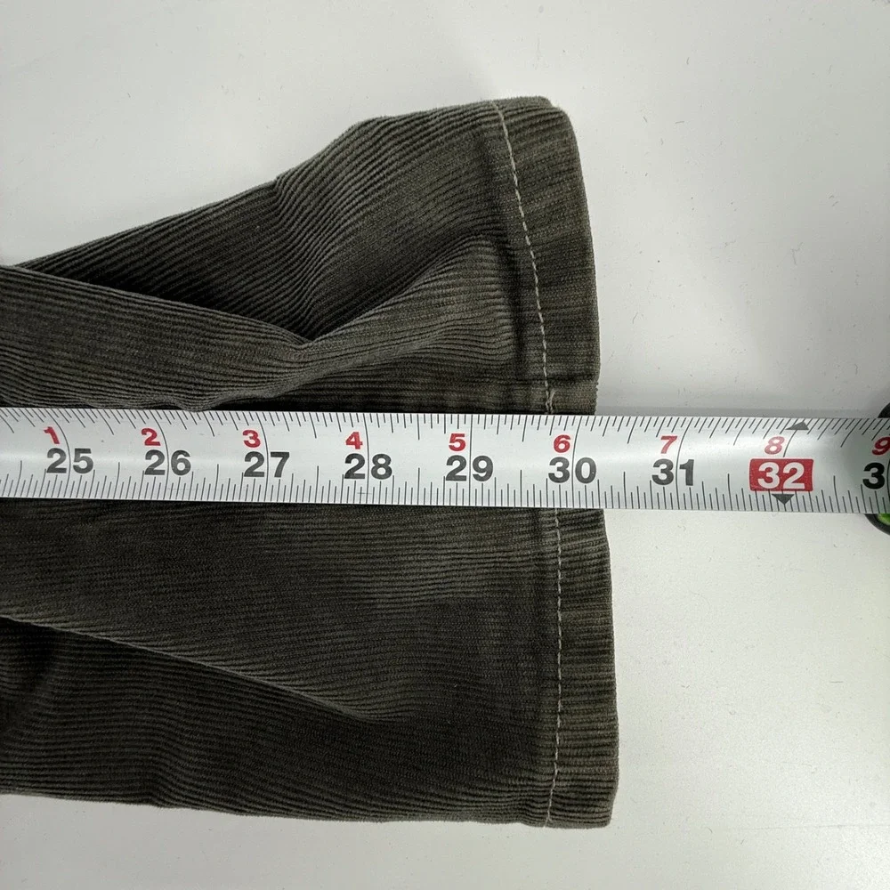 Wrangler Slim Fit Corduroy Pants Olive‎ Men's Size 29 x 30 Casual Everyday